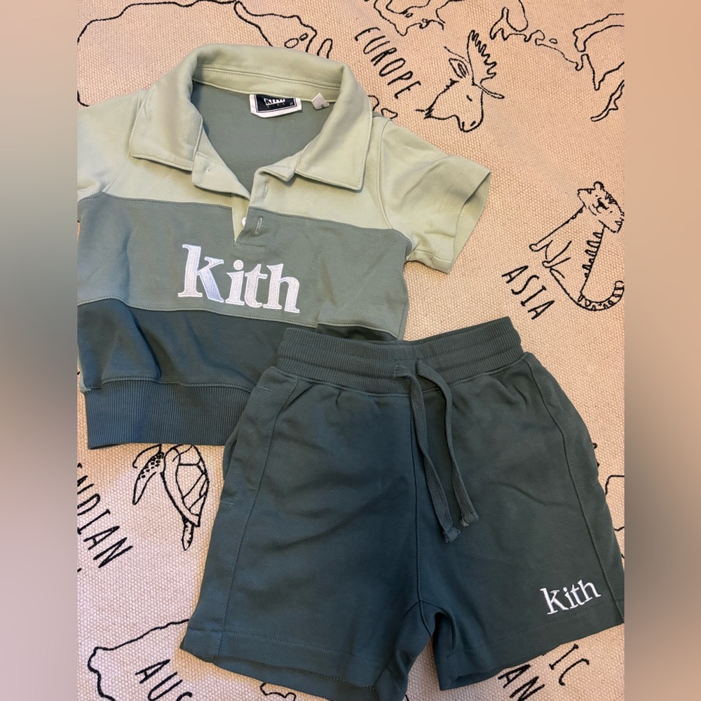 Kith Kids Mint Green Polo